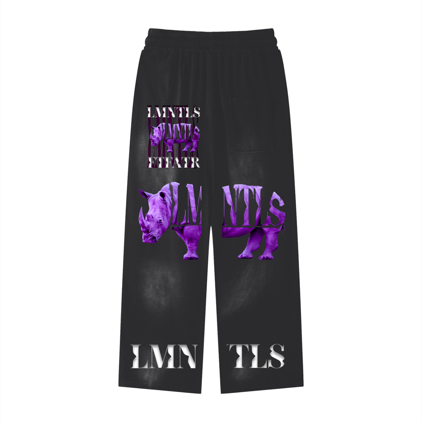 LMNTLS Collection Handcrafted Monkey Wash Loose fit Sweatpants