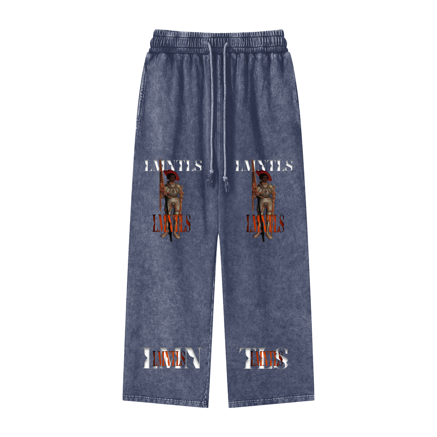LMNTLS Collection Acid Wash Straight Leg Pants