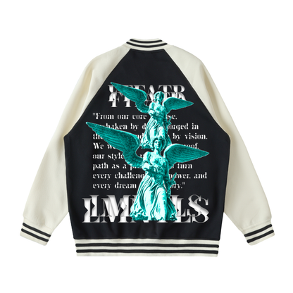 LMNTLS Collection Angel Raglan Varsity Jacket