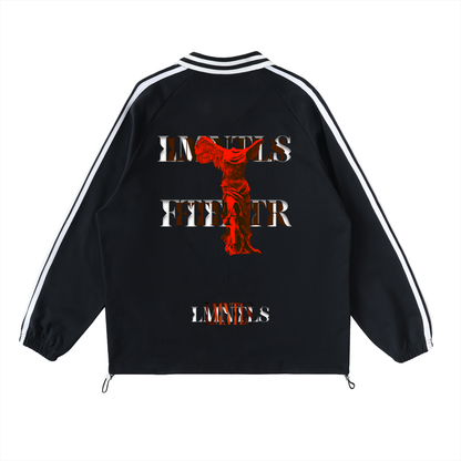 LMNTLS Collection Dripped Heart Lapel Sweatshirt