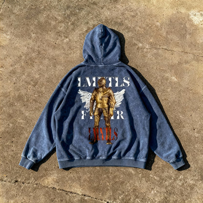 LMNTLS Collection Prince Acid Wash Oversize Hoodie